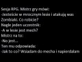 Mech w lesie