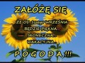 Jaka pogoda będzie od 1 września...