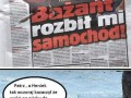Bażant rozbił mi samochód
