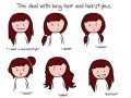The deal with long hair and hairstyles