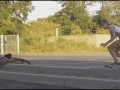 Skateboarding fail