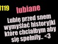 Lubię przed snem wymyślać historyjki...