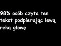 98% osób czyta ten tekst...