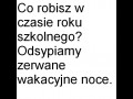Odsypiamy zerwane wakacyjne noce