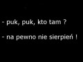 Pup puk kto tam...