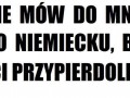 Nie mów do mnie po niemiecku...