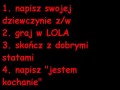 Napisz swojej dziewczynie