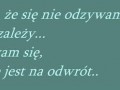To nie tak...