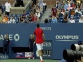 Tenis - Tsonga - Fish, Wspaniała wymiana