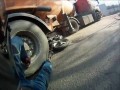 Motocyklista nagrał własny wypadek