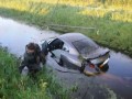 Nissan GTR crashed into the water