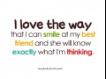 I love the way...