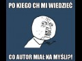 Język Polski - Po kiego CH... mi wiedzieć co autor miał na myśli