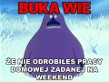 Buka wie o Twojej pracy domowej