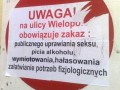 Na ulicy obowiązuje zakaz...