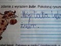 Ułóż i napisz zadanie z wyrazem żubr