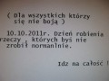 Dla wszystkich, którzy się nie boją