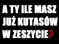 Kut sy w zeszycie...