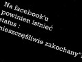 Brakujący status na FB