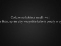 Codzienna kobieca modlitwa