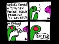 Krótki komiks o tym jak palenie trawy prowadzi do zagłady