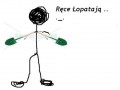 Ręce łpatają