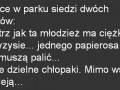 Na ławce w parku siedzi dwóch emerytów
