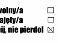 Wolny, zajęty