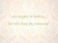 No napisz w końcu