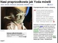 Nasi praprzodkowie jak Yoda mówili