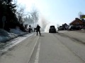 Pożar samochodu na Białym Krzyżu 2
