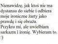 Ironia i sarkazm!