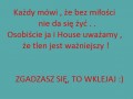 Bez miłości nie da się żyć