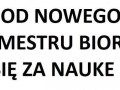 Od nowego semestru biorę się za naukę!