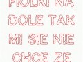 Róże na górze fiołki na dole