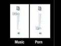 Music vs porn