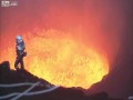 Zejście blisko wrzącego wulkanu