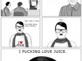 Glass of juice not gas the jews