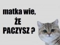 Matka wie że paczysz 