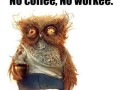 No coffee  no workee