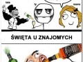 Święta w domu a u znajomych
