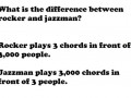 Rocker vs Jazzman