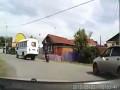 Zabawny motocyklista