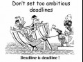 deadlin is deadline!