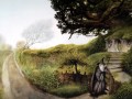 Tapeta - Gandalf otwierający furtkę