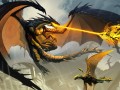 Tapeta - Dragon ziejący ogniem