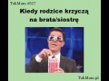 Krzyczenie na siostrę