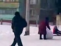 Babcia z wnuczkiem