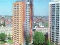 Bardzo szybko rozprzestrzeniający się pożar wieżowca