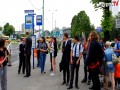 Przemowa na przystanku autobusowym